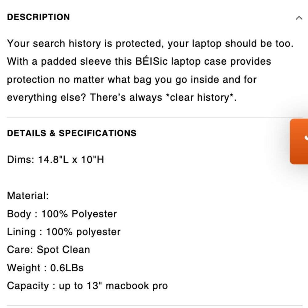 BEIS - The Beisics laptop pouch - Picture 4 of 4